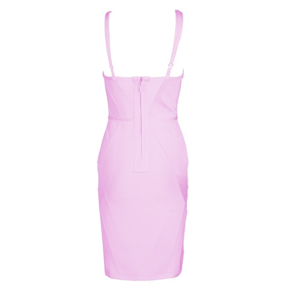 Sexy Pink Bodycan Bandage Dress - Picture 4 of 8